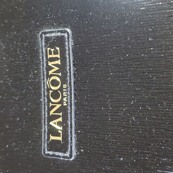 Lancome Paris Women's Black Patent Vegan Leather Travel Make Up Accessory Case - Picture 12 of 15